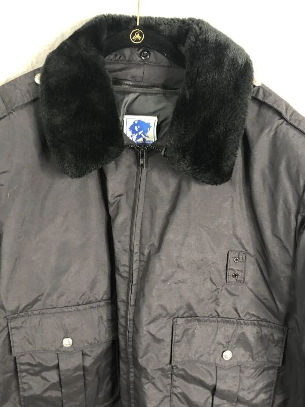 Vtg Aviator Jacket Men 46L Full Zip Pilot's Coat Thinsulate Bomber Flight Retro